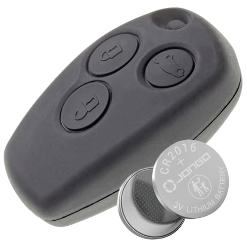 Jongo - Autoschlüssel-Gehäuse Kompatibel für Renault Kangoo, Trafic, Clio & Master- Mit Batterie Maxell CR2016 von JONGO
