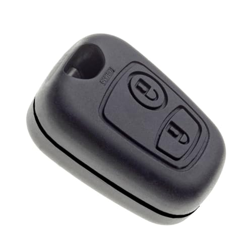 Schutzhülle Autoschlüssels, ohne Klinge und ohne Schrauben für Peugeot 406 und Partner mit Batterie Maxell CR2016 von JONGO