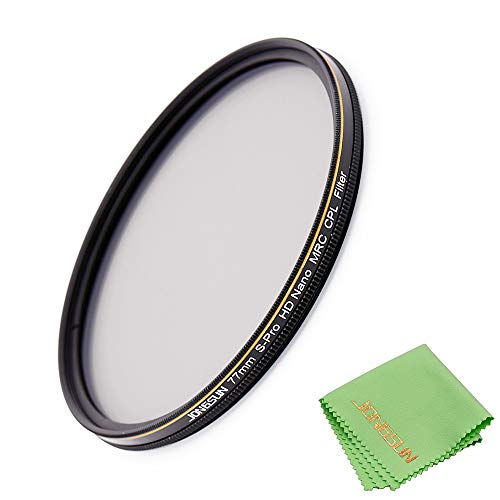 JONGSUN Polfilter 77mm, Zirkularer Polarisationsfilter, S-Pro HD Nano MRC16, 16-Schichten Mehrlagenbeschichtung, Optisches Glas NITTO AGC, CPL Filter von JONGSUN