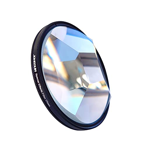 JONGSUN Vier-Prisma Spezialeffektfilter 77mm FX Glas Blendung Widescreen Film Anamorphotische DSLR Film Video Fotografie Kamera Filter Zubehör (Four Prism) von JONGSUN