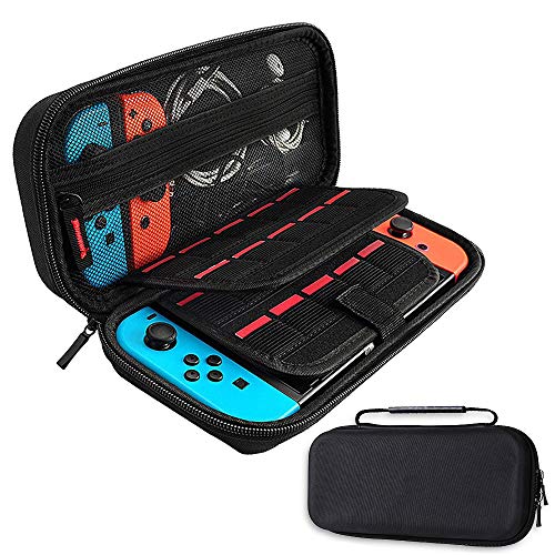 Tasche für Nintendo Switch, Schutzhülle mit Aufbewahrung für 20 Spiele, Tragetasche Hülle Case, kompatibel mit Nintendo Switch Lite, Konsole & Zubehör von JONGSUN