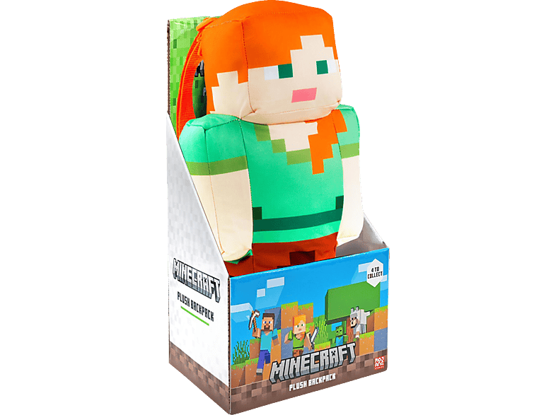 JOOJEE Minecraft Plüsch 4-fach sortiert, 30 cm Rucksack von JOOJEE