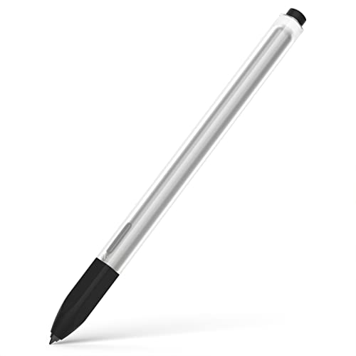 Joosko Kompatibel mit Samsung Galaxy Tab S7/S7+/S7 FE/S8/S8+/S8 Ultra/S9/S9+/S9 Ultra Pencil Case S Pen Case, Silikon Transluzente rutschfeste Abdeckung(Schwarz) von JOOSKO