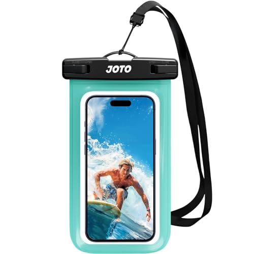 JOTO Wasserdicht Handyhülle,Unterwasser Hülle IPX8 Waterproof Handytasche für 6.9" iPhone 15 14 13 12 11 Pro Max/Samsung Galaxy S23 Ultra S22 A54 und Weiteren bis 7 Zoll -Grün von JOTO