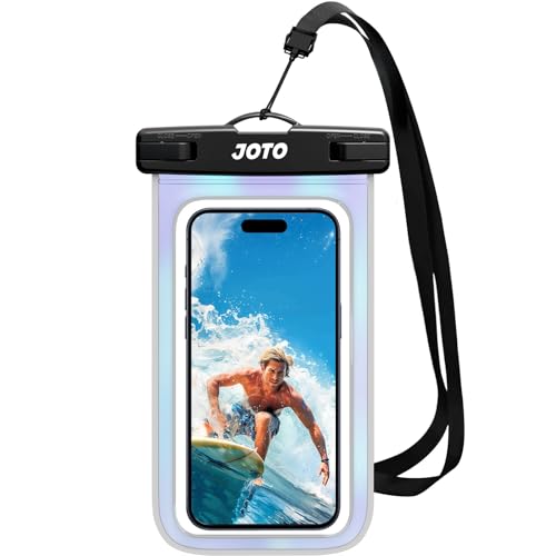 JOTO Wasserdicht Handyhülle,Unterwasser Hülle IPX8 Waterproof Handytasche für 6.9" iPhone 15 14 13 12 11 Pro Max/Samsung Galaxy S23 Ultra S22 A54 und Weiteren bis 7 Zoll -Sparkle von JOTO