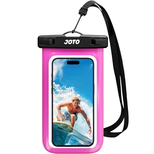 JOTO Wasserdicht Handyhülle,Unterwasser Hülle IPX8 Waterproof Handytasche für 6.9" iPhone 15 14 13 12 11 Pro Max/Samsung Galaxy S24 S23 Ultra S22 A54 Weiteren bis 7 Zoll- Rosa von JOTO