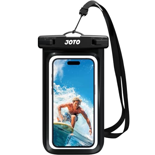 JOTO Wasserdicht Handyhülle,Unterwasser Hülle IPX8 Waterproof Handytasche für 6.9" iPhone 15 14 13 12 11 Pro Max/Samsung Galaxy S24 S23 Ultra S22 A54 Weiteren bis 7 Zoll- Schwarz von JOTO