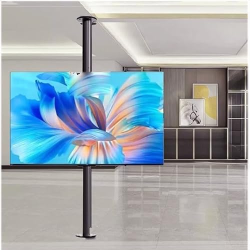 Bodenstehender TV-Halterung - Voll Drehbare, Neigbare Und Schwenkbare TV-Halterung, 360 Grad Drehbarer LCD-TV-Rahmen, Für 32-75 Zoll Flachen Curved-TVs(2000-2950mm) von JOUFNING