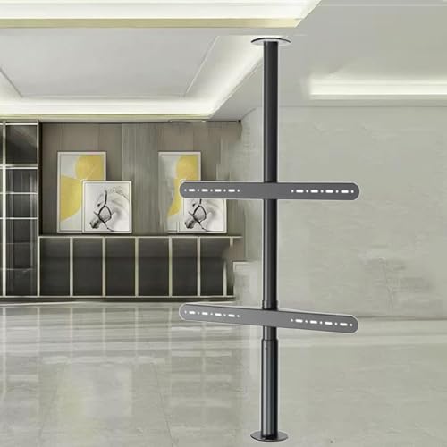JOUFNING TV Halterung - 360 ° Partitionswand Rotierendes Rack, Einstellbare TV -Deckenmontage, Passt 32-75-Zoll-LED-Bildschirmanzeige(200-295cm) von JOUFNING