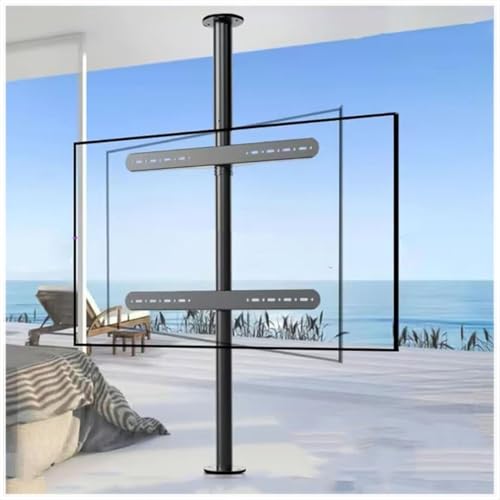 TV Halterung - 360 ° Partitionswand Rotierendes Rack, Rotierende TV -Schrank Rotierende Basis, Einstellbare TV -Deckenmontage, Passt 32-75-Zoll Bildschirmanzeige(200-295cm) von JOUFNING