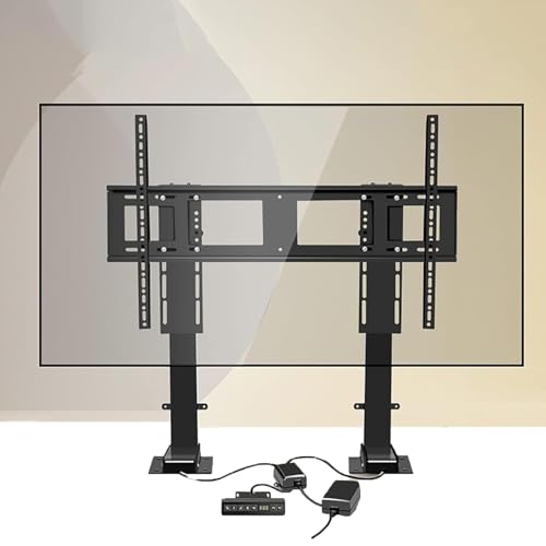 TV-Lift TV-Halterung - Teleskop-TV-Ständer Mit Automatischer Höhenverstellung, Für Fernseher Mit 55–100 Zoll, Mit Fernbedienung Und Speicherfunktion(55-120inch) von JOUFNING
