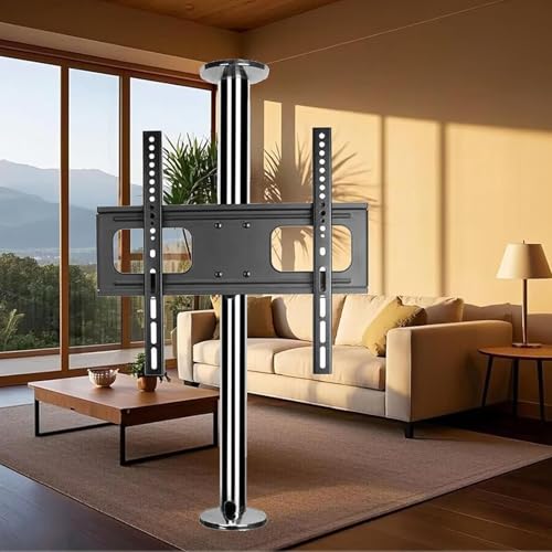 Vollbewegliche, Neig- Und Schwenkbare TV-Halterung – 360-Grad-Bodenständer-Trennrahmen Für LCD-TV, Höhenverstellbare Wandhalterung, Für 32-65 Zoll Fernsehschränke(86-114cm) von JOUFNING