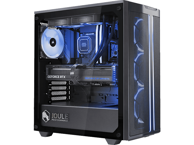 JOULE PERFORMANCE HIGH END L1130761 R7-9700X/32GB/2TB/RTX4080S, Gaming PC mit AMD Ryzen™ 7 9700X Prozessor, 32 GB RAM, 2 TB SSD, NVidia GeForce RTX™ 4080 Super™ Seasonic Focus GX, Windows 11 Home von JOULE PERFORMANCE