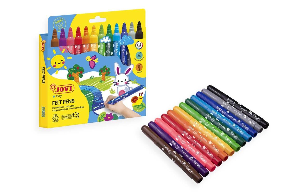 JOVI Filzstifte Jumbo Mehrfarbig JOVI Filzstifte Jumbo Mehrfarbig von JOVI