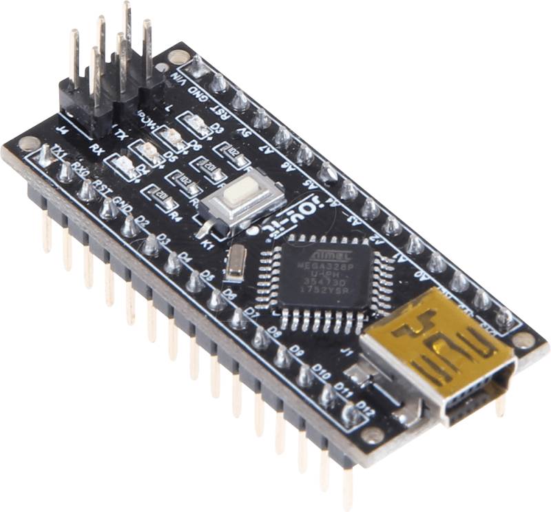 ARD NANO V3 - Arduino kompatibles Nano Board, ATmega328, Mini-USB von JOY-IT