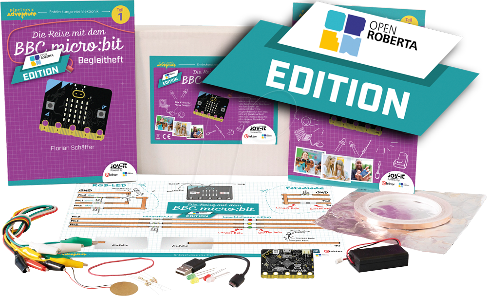 BBC EDU EA-ORE - MicroBit V2 - Electronic Adventure Kit, OpenRoberta BBC EDU EA-ORE - MicroBit V2 - Electronic Adventure Kit, OpenRoberta von JOY-IT