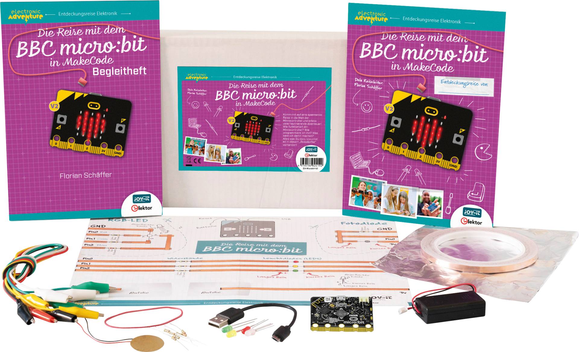 BBC EDU SET - BBC Micro:Bit V2 - Education Set ''Die Reise mit dem micro:bit V2 von JOY-IT