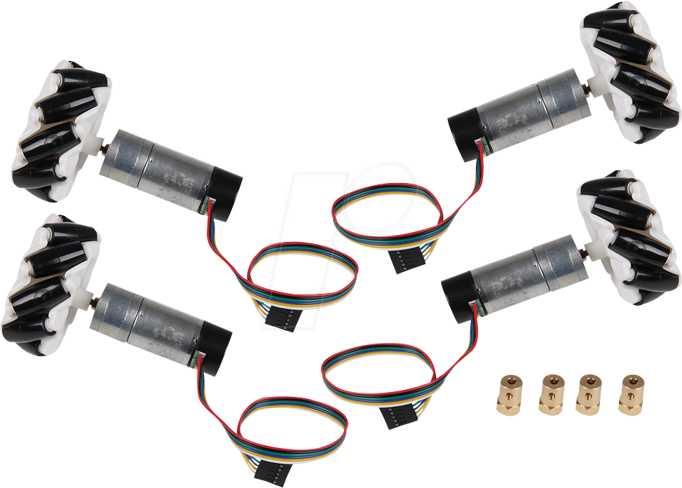 COM-MOTOR06 - Omni Wheels-Kit mit Motoren und Encodern von JOY-IT