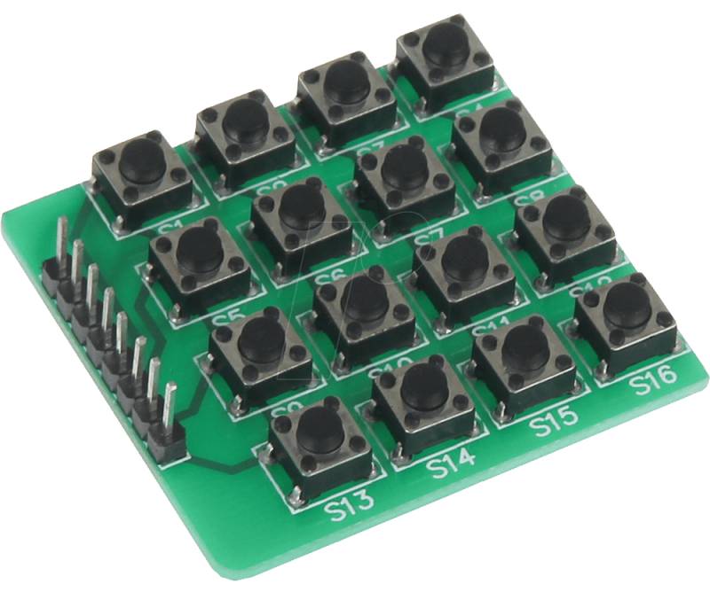 DEBO BUTTON MTX - Entwicklerboards - Button Matrix, 16 Taster von JOY-IT