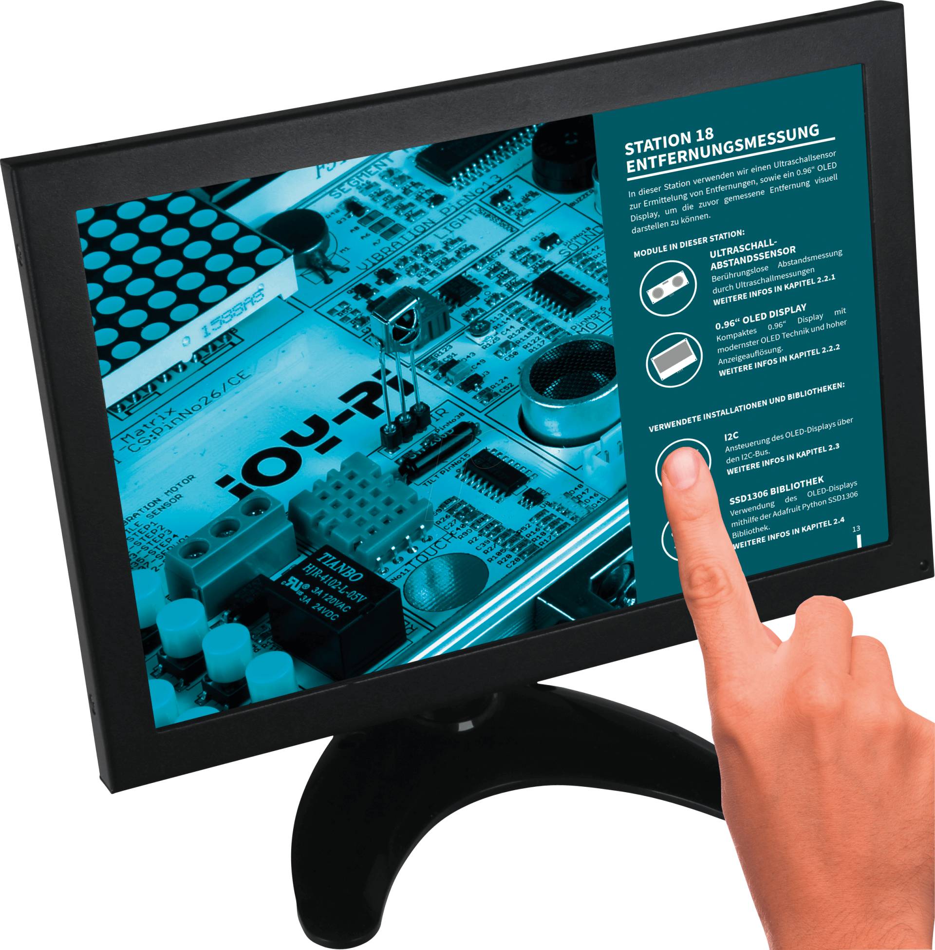 DEBO LCD 10 HDMI - Entwicklerboards - Display LCD-Touch, 10'', HDMI von JOY-IT