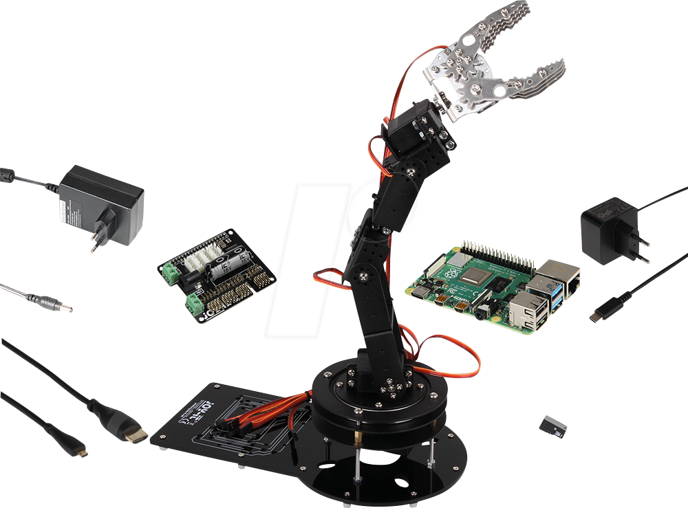 GRABIT ROBOT-SET - Grab-it Roboter Arm Bausatz, inkl. Pi4 2GB von JOY-IT