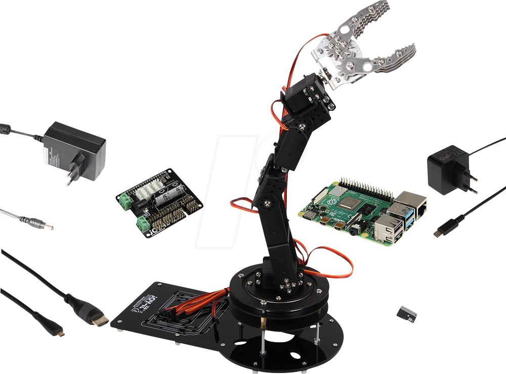 GRABIT ROBOT-SET - Grab-it Roboter Arm Bausatz, inkl. Pi4 2GB GRABIT ROBOT-SET - Grab-it Roboter Arm Bausatz, inkl. Pi4 2GB von JOY-IT