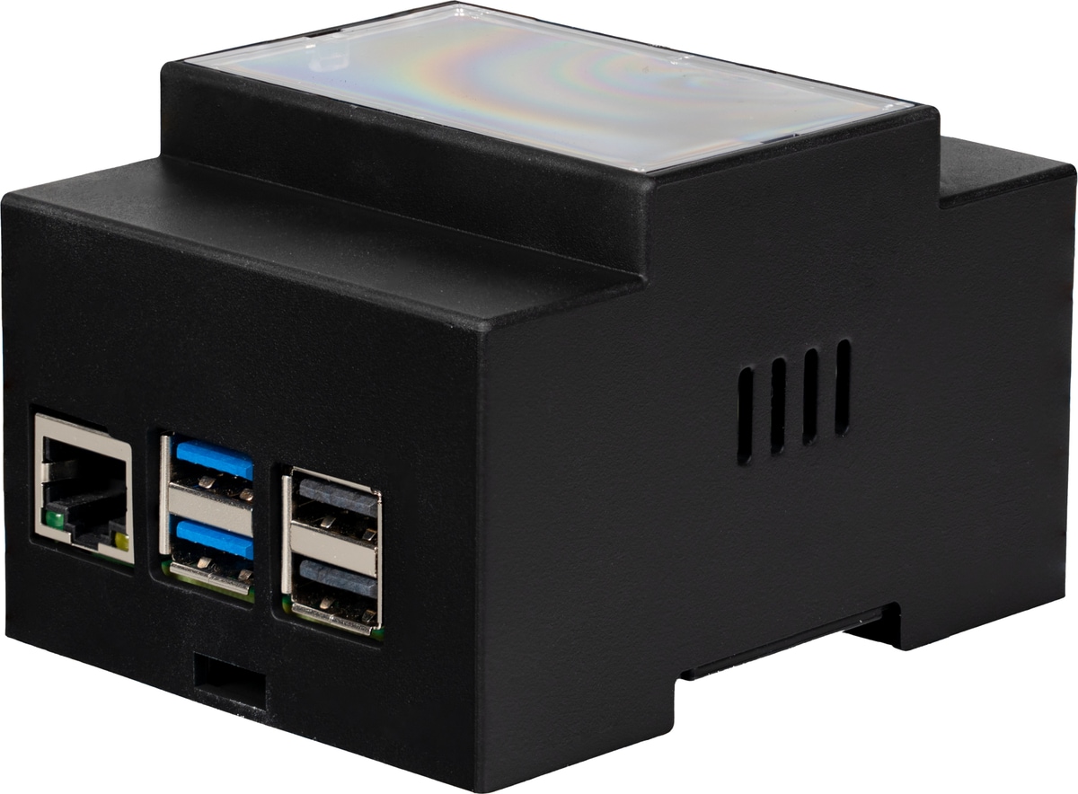 JOY-IT Hutschienengehäuse für Raspberry Pi 5, schwarz, RB-CaseP5-07B JOY-IT Hutschienengehäuse für Raspberry Pi 5, schwarz, RB-CaseP5-07B von JOY-IT