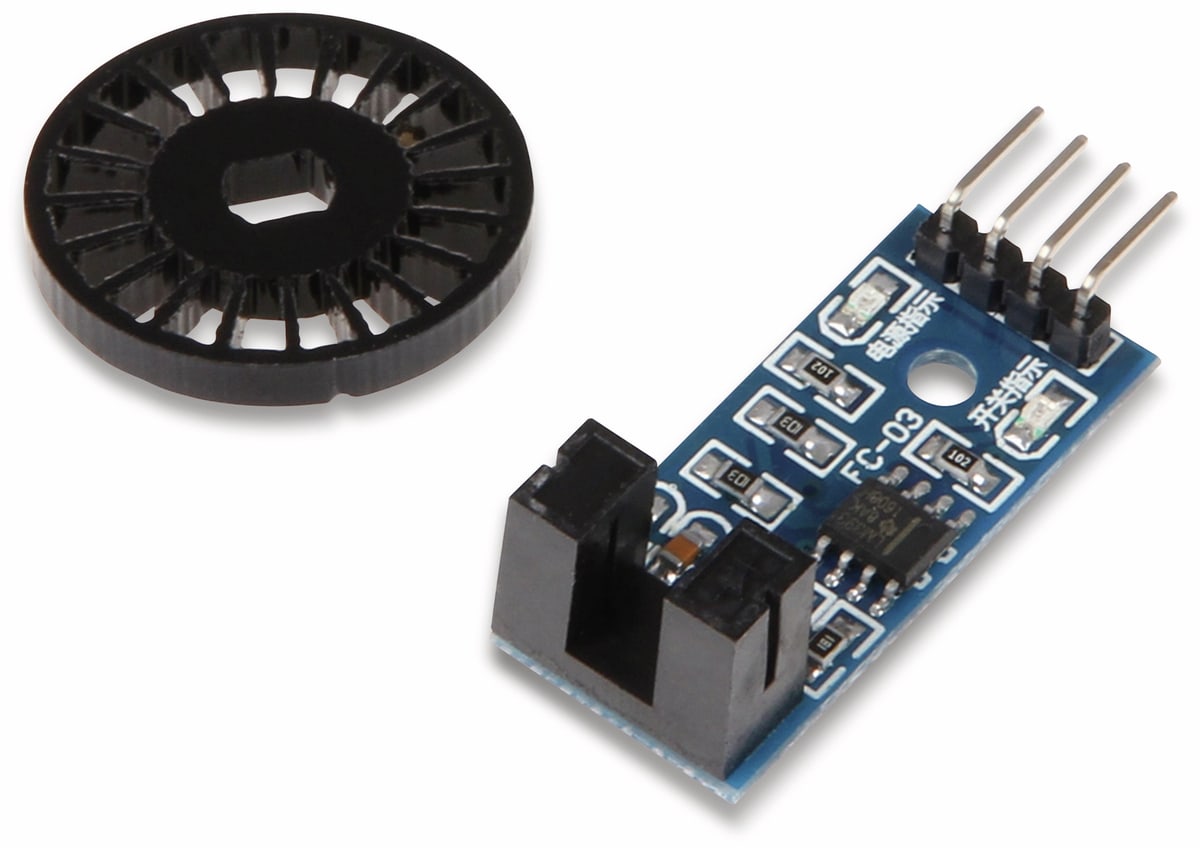 JOY-IT Speedsensor LM393 mit Lochscheibe von JOY-IT