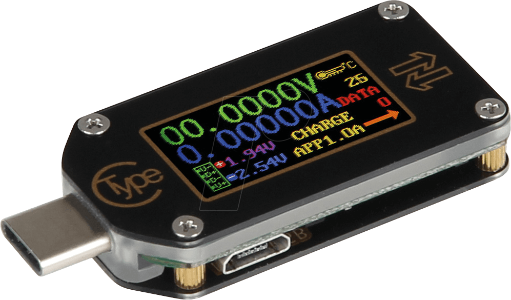 JOY-IT TC66C - USB-Messgerät TC66C, mit USB-C, LCD (TC66C) von JOY-IT