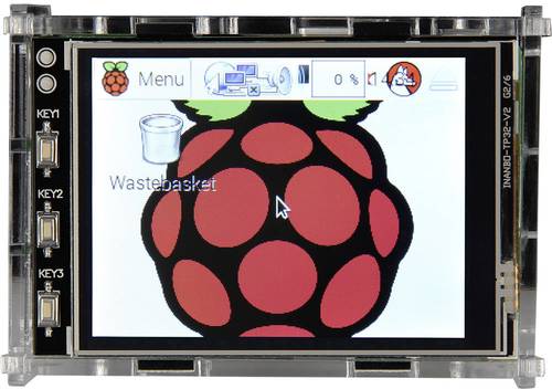 Joy-it 3.2TC Display-Gehäuse Passend für (Entwicklungskits): Raspberry Pi Acrylglas klar von JOY-IT
