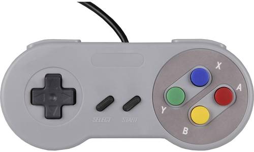 Joy-it Gamepad SNES Design Gamepad Raspberry Pi®, Universal Grau von JOY-IT