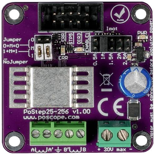 Joy-it PoStep25-256 Schrittmotor-Treiber 2.5A Schraubklemmen von JOY-IT