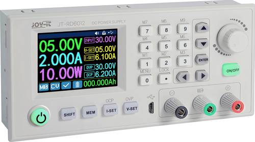 Joy-it RD6012 Labornetzgerät, einstellbar 0 - 60V 0 - 12A fernsteuerbar, programmierbar, schmale Ba von JOY-IT