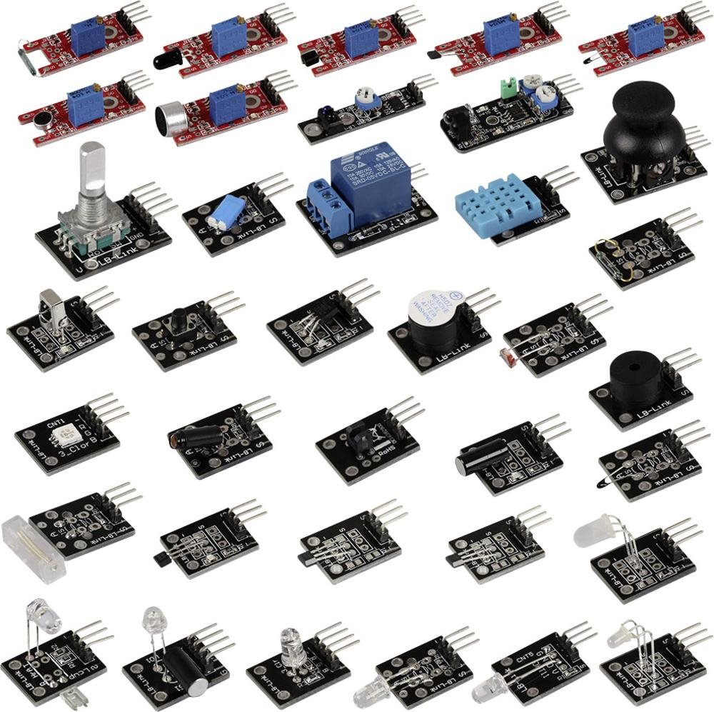 Joy-it Sensor-Kit SEN-Kit X40 Arduino, Banana Pi, Cubieboard, Raspberry Pi®, Raspberry Pi® A, B, B+, pcDuino (SEN-Kit X40) von JOY-IT
