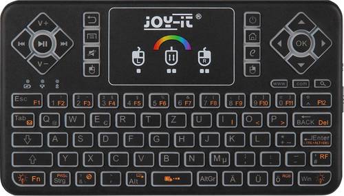 Joy-it TASTAMINI01 Funk Tastatur Deutsch, QWERTZ Schwarz Integriertes Touchpad von JOY-IT