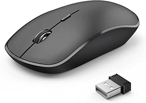 J JOYACCESS，Kabellose Maus mit USB-Nano-Empfänger Weiß schwarz Mini Laptop Mouse von JOYACCESS
