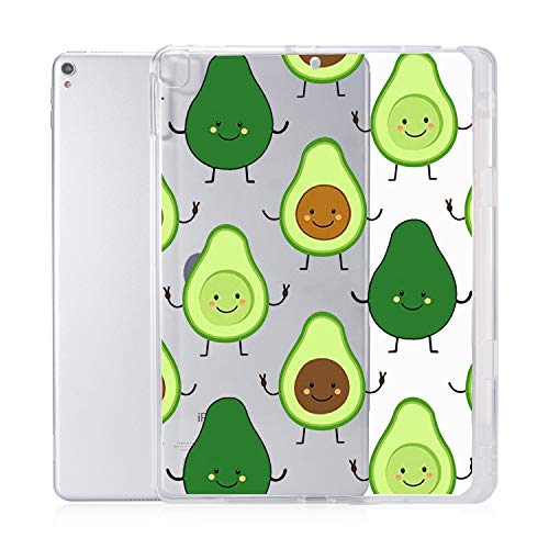 JOYLAND Avocado Pad Hülle für iPad Pro 10,5 Zoll / Air3 Clear Case Tropical Fruit Pattern Anti-Scratch Shockproof Slim Fit TPU mit Stifthalter Case Cover für iPad Pro 10,5 Zoll / Air3 (Avocado) von JOYLAND