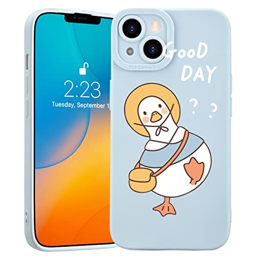 JOYLAND Cute Duck Handyhülle für iPhone 15 Pro Max, Neue Ganzkörperabdeckung Kameraschutzhülle, Slim Fit Weiches Material Anti-Drop Hülle für Mädchen und Jungen, 6,7 Zoll von JOYLAND