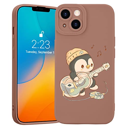 JOYLAND Cute Penguin Phone Case for iPhone 12/12 Pro, New Full Cover Camera Protection Case, Slim Fit Soft Silicone Anti-Drop Case for Girls and Boys, 4.7 Inch von JOYLAND
