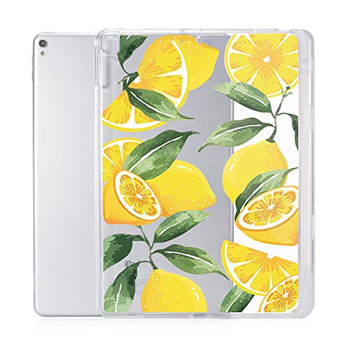 JOYLAND Lemon iPad Hülle für iPad Pro 10.2 (2019) Clear Case Fruit Pattern Anti-Scratch Shockproof Slim Fit TPU mit Stifthalter Case Cover für iPad Pro 10.2 (Zitrone) von JOYLAND