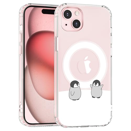 JOYLAND Niedliche Pinguin-Handyhülle für iPhone 15, kompatibel mit MagSafe Cartoon-Tieren, bedruckt, ästhetisch, mädchenhaft, transparent, magnetisch, kratzfest, für Frauen und Mädchen, 15,5 cm (6,1 JOYLAND Niedliche Pinguin-Handyhülle für iPhone 15, kompatibel mit MagSafe Cartoon-Tieren, bedruckt, ästhetisch, mädchenhaft, transparent, magnetisch, kratzfest, für Frauen und Mädchen, 15,5 cm (6,1 von JOYLAND