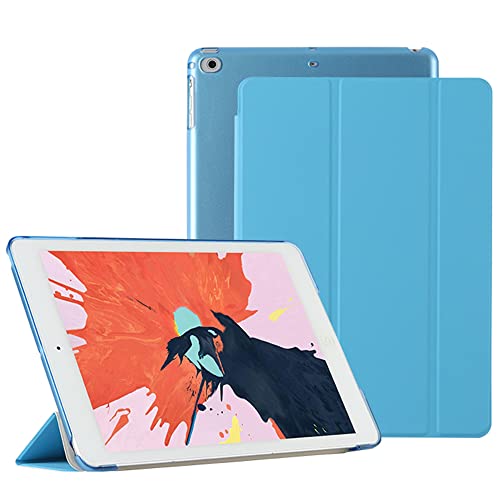 Hülle für iPad 10.2 Zoll 9./8./7. Generation (Modelle 2021/2020/2019) ,Magnetische Schutzhülle, Siamesischer Dreifach Gefalteter Ständer,Blau von JOYLYJOME