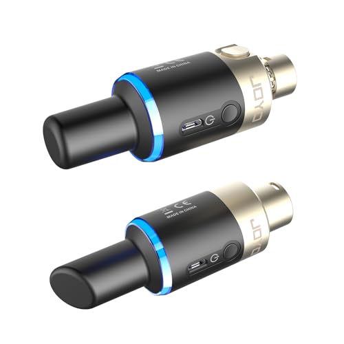 JOYO 5,8 GHz Wireless XLR Sender und Empfänger Dynamische Mikrofone Plug on Mic Adapter 4-K für PA-Systeme, Live-Sound, Audio-Mixer, Kirche, Studio JOYO 5,8 GHz Wireless XLR Sender und Empfänger Dynamische Mikrofone Plug on Mic Adapter 4-K für PA-Systeme, Live-Sound, Audio-Mixer, Kirche, Studio von JOYO