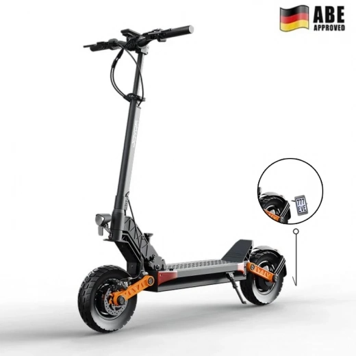 Mit Straßenzulassung (ABE) JOYOR S5 Pro, 500W 48V 26Ah(1248Wh) 75KM 20km/h,Vorder- & Hinterradaufhängung,10” faltbarer E-Scooter von JOYOR