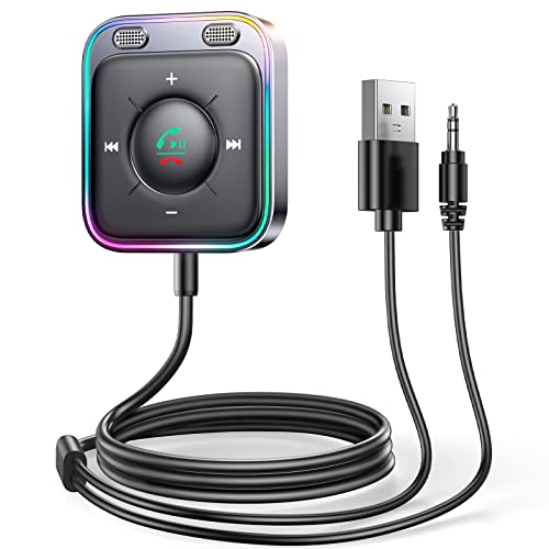 JOYROOM 2025 Aux Bluetooth Adapter Auto mit Freisprecheinrichtung,【Hi-Fi Stereo Audio】 USB Bluetooth 5.4 Adapter【Plug & Play】 KFZ Bluetooth Empfänger Klinke Aux für Auto Lautsprecher, Verstärker JOYROOM 2025 Aux Bluetooth Adapter Auto mit Freisprecheinrichtung,【Hi-Fi Stereo Audio】 USB Bluetooth 5.4 Adapter【Plug & Play】 KFZ Bluetooth Empfänger Klinke Aux für Auto Lautsprecher, Verstärker von JOYROOM