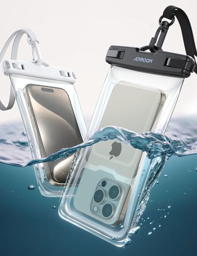 JOYROOM 2024 【Schwimmender Airbag】 wasserdichte Handyhülle 2 Stück Wasserfeste Handytasche IPX8 Unterwasser Handy Hülle für iPhone, Samsung Galaxy, Huawei, 7 Zoll JOYROOM 2024 【Schwimmender Airbag】 wasserdichte Handyhülle 2 Stück Wasserfeste Handytasche IPX8 Unterwasser Handy Hülle für iPhone, Samsung Galaxy, Huawei, 7 Zoll von JOYROOM