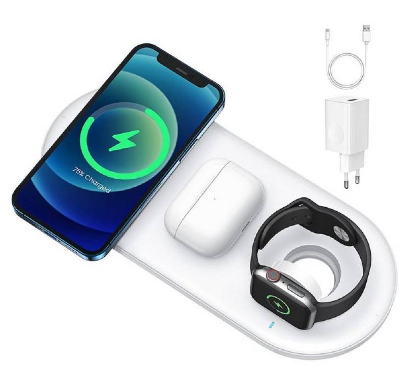 JOYROOM 3in1 20W Wireless Charger kompatibel mit Smart Watch Kopfhörer Wireless Charger von JOYROOM