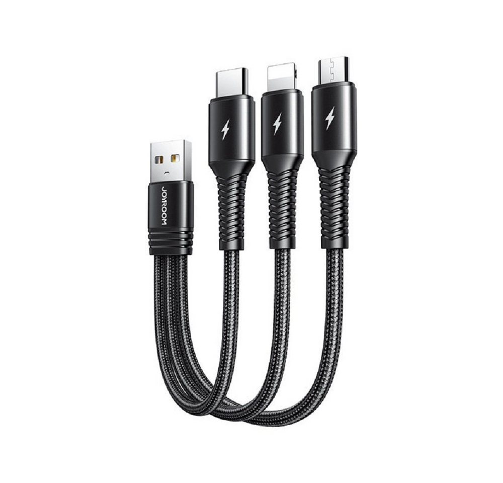 JOYROOM 3in1 Nylon Ladegerät Kabel 3.5A Micro USB TYP-C iOS Anschluss Smartphone-Ladegerät JOYROOM 3in1 Nylon Ladegerät Kabel 3.5A Micro USB TYP-C iOS Anschluss Smartphone-Ladegerät von JOYROOM