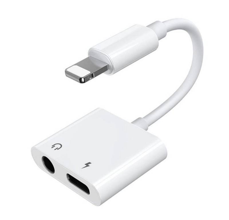 JOYROOM Adapter für Kopfhörer - kompatibel mit iPhone Laden und Musik hören Smartphone-Adapter von JOYROOM