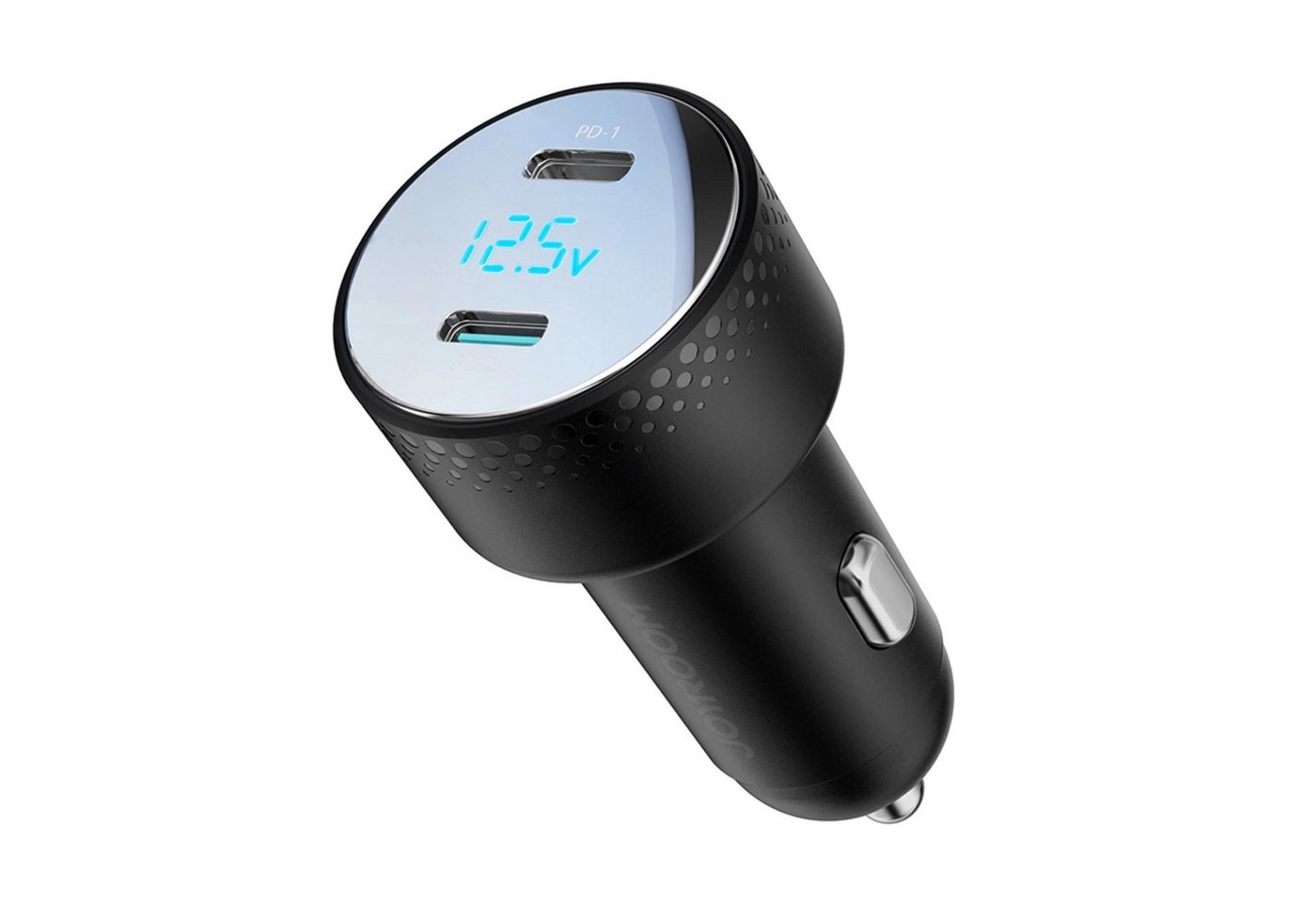 JOYROOM Autoladegerät 2x USB C 70W mit LED-Anzeige Schwarz Smartphone-Ladegerät JOYROOM Autoladegerät 2x USB C 70W mit LED-Anzeige Schwarz Smartphone-Ladegerät von JOYROOM